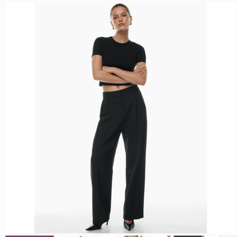 BABATON BLACK CUPRO PANTS WITH POCKETS. Size 0 - Picture 2 of 14